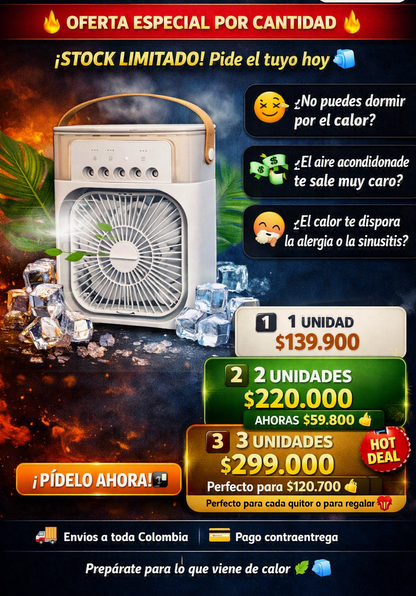 BRISA PRO VENTILADOR Y HUMIDIFICADOR DE AIRE 2 EN