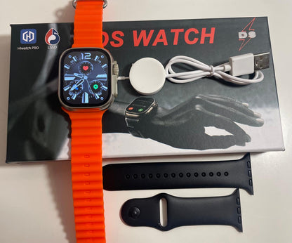 Caja del reloj T10 Ultra 2 con correas y cargador inalámbrico