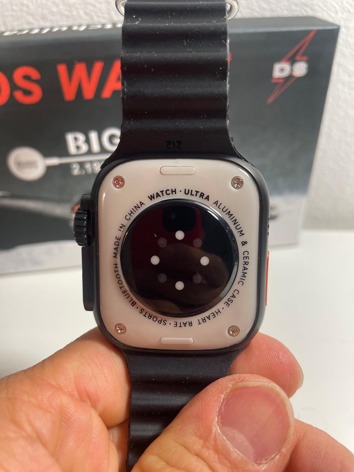 Parte trasera del reloj T10 Ultra 2